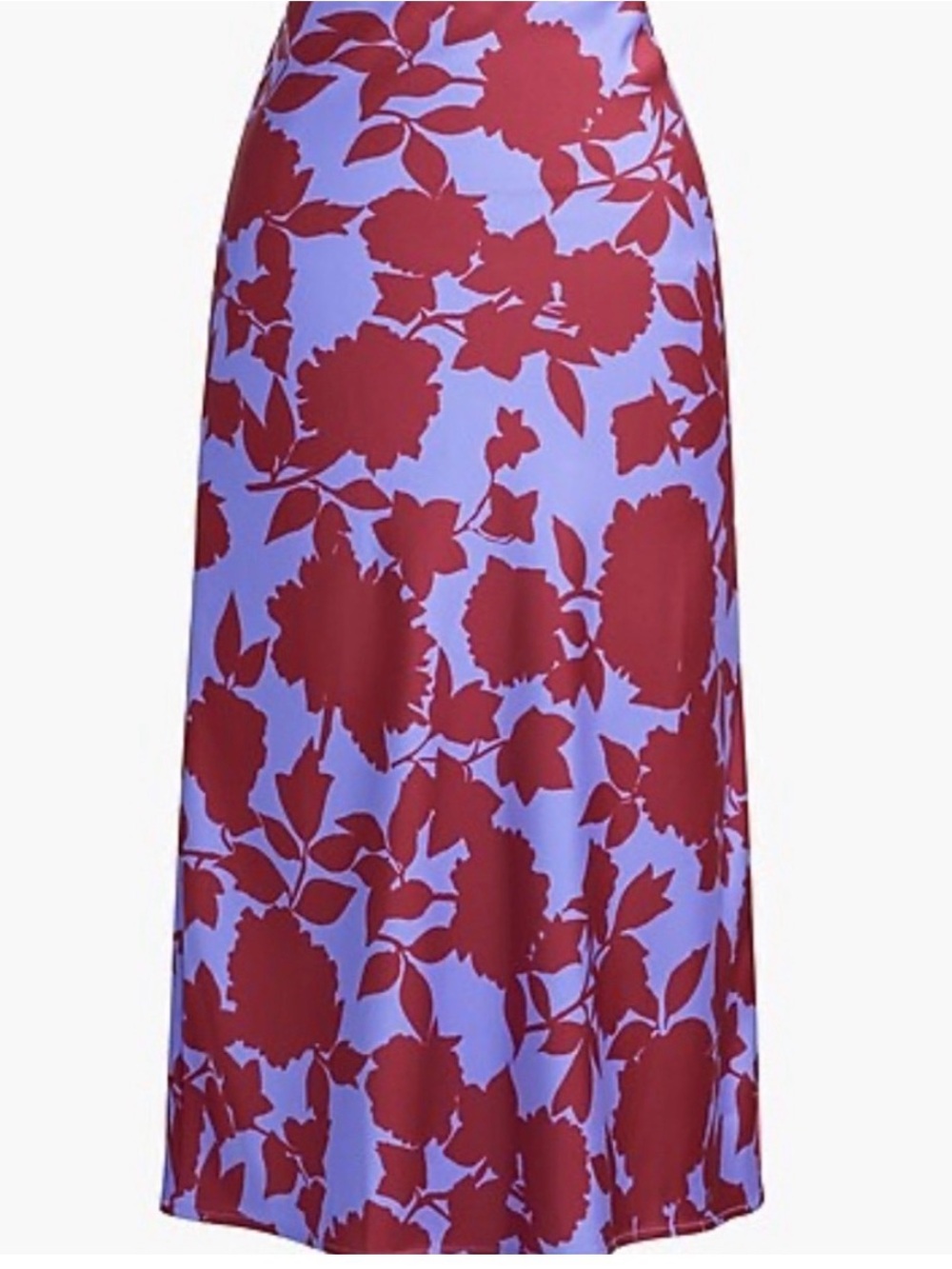 JCrew Factory Silky Midi Slip Skirt